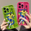 Soccer Football iPhone 17 Pro Case Compatible with 16/15/14/13/12/11 XsMax - Shockproof Protective Cover