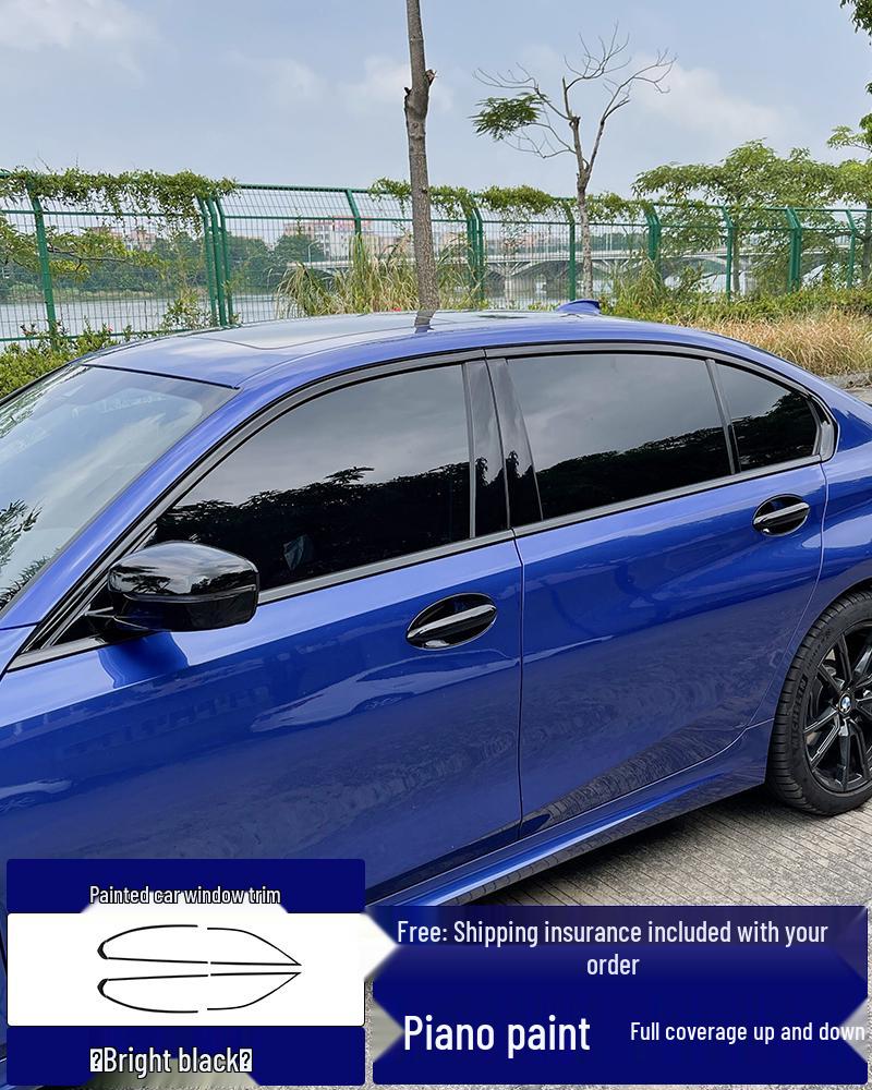 Комплект переднего сплиттера и бампера для BMW 3 серии 20-25 - Черный MP