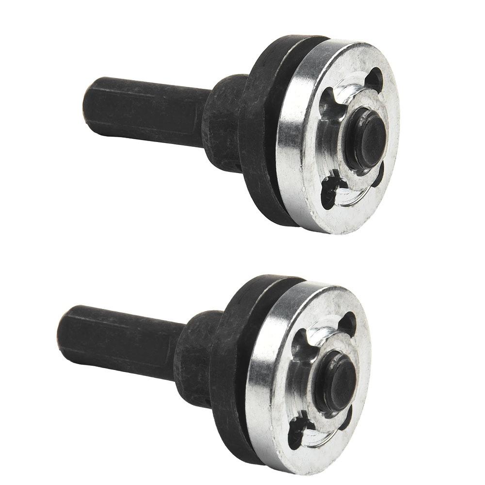 2 Sets 10mm Electric Drill Conversion Angle Grinder Solid Wear Resistant Grinding Connection Adapter Steel Multifunction