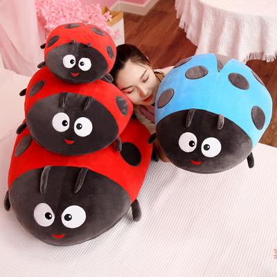 Cute Beetle Bee Doll Plush Toy Insect Seven Stars Ladybug Doll Children Sleeping Pillow Ragdoll