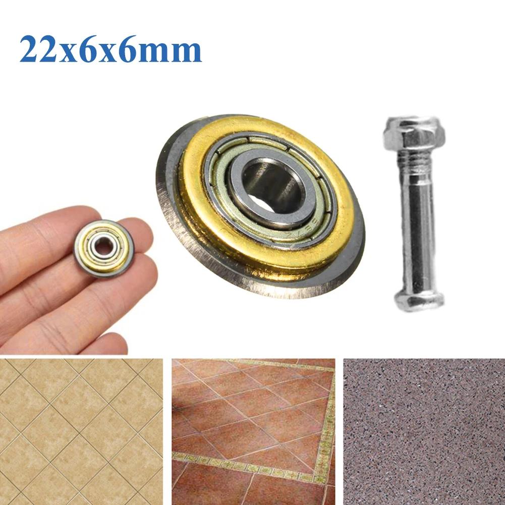 1pc Bearing Cutter Wheel 22*6*6mm Bearing Tile Ceramic Cutting Wheel Glass Cutter Spare