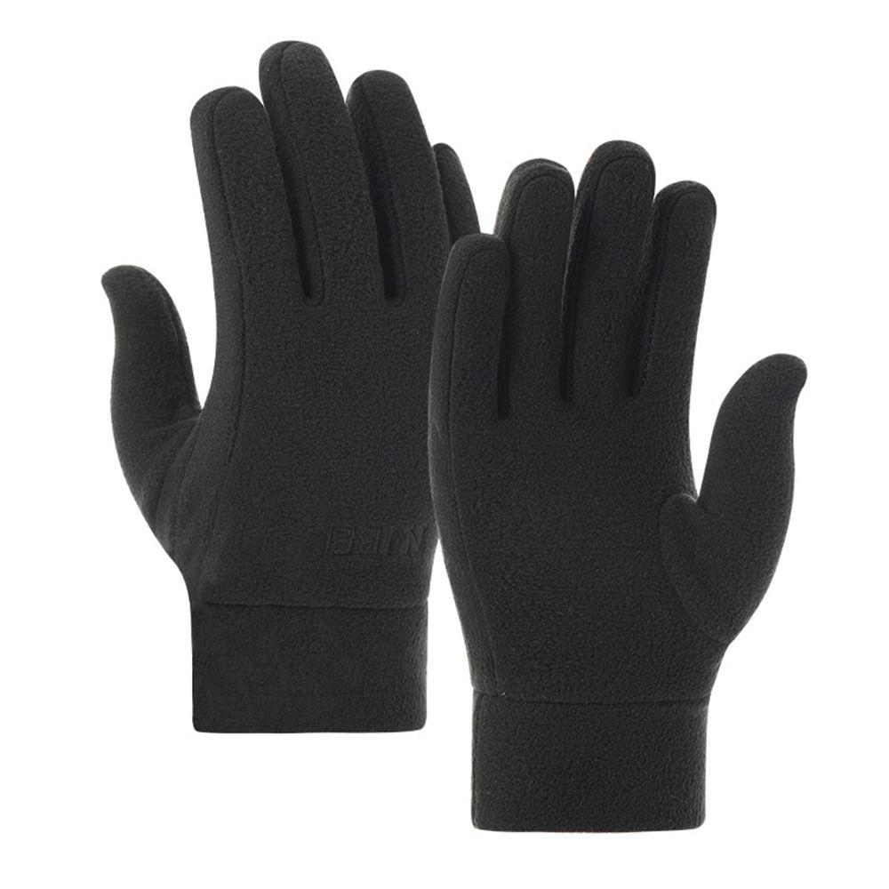 Driving Gloves Outdoor Sport Fleece Furry Warm Mitts Full Finger Mittens Women Gloves Thick Plush