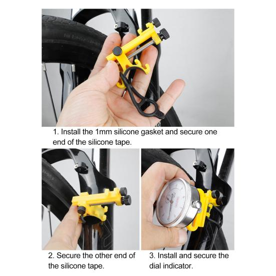 Bike Wheel Truing Stand Tool with Dial Indicator Fork Frame Mount MTB Road
