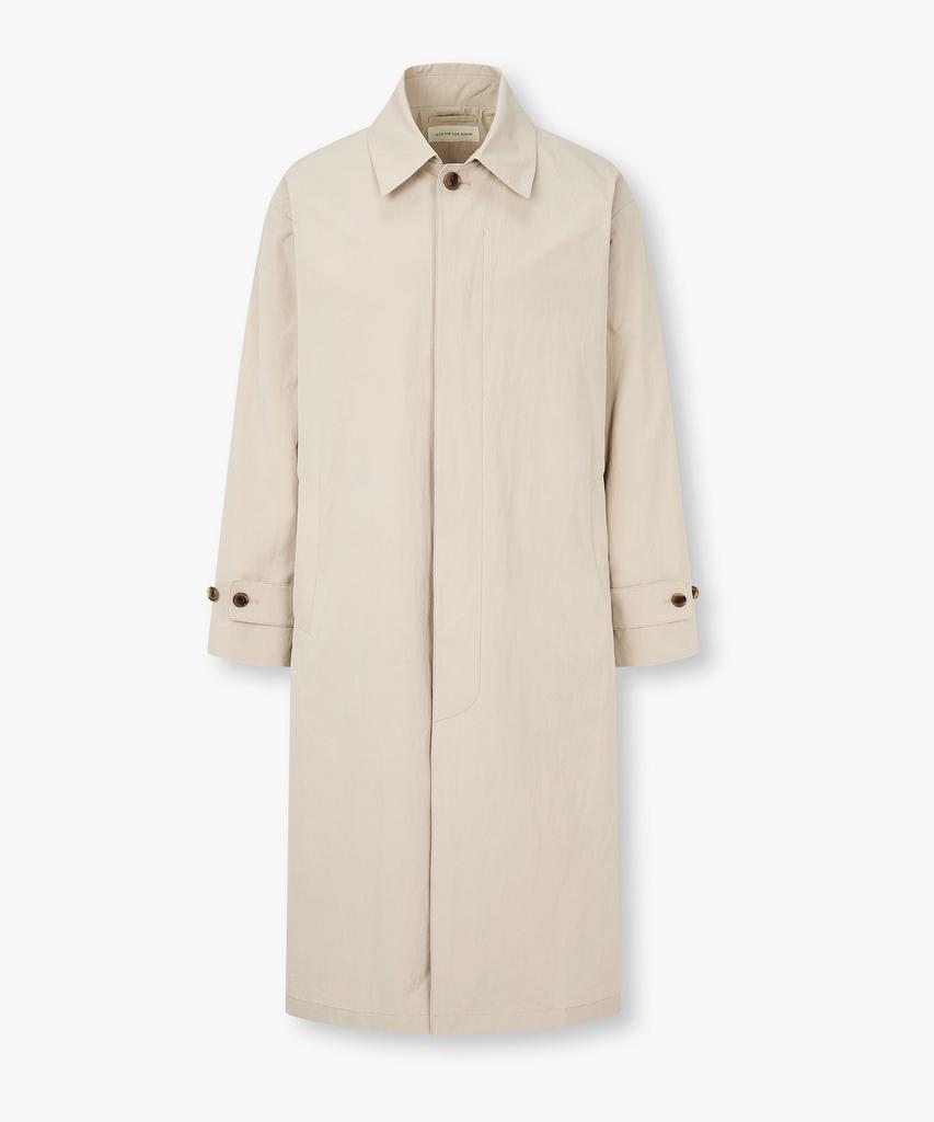 Man On The Boon Hidden Button-Up Paper Yarn Coat_Beige 4716109002