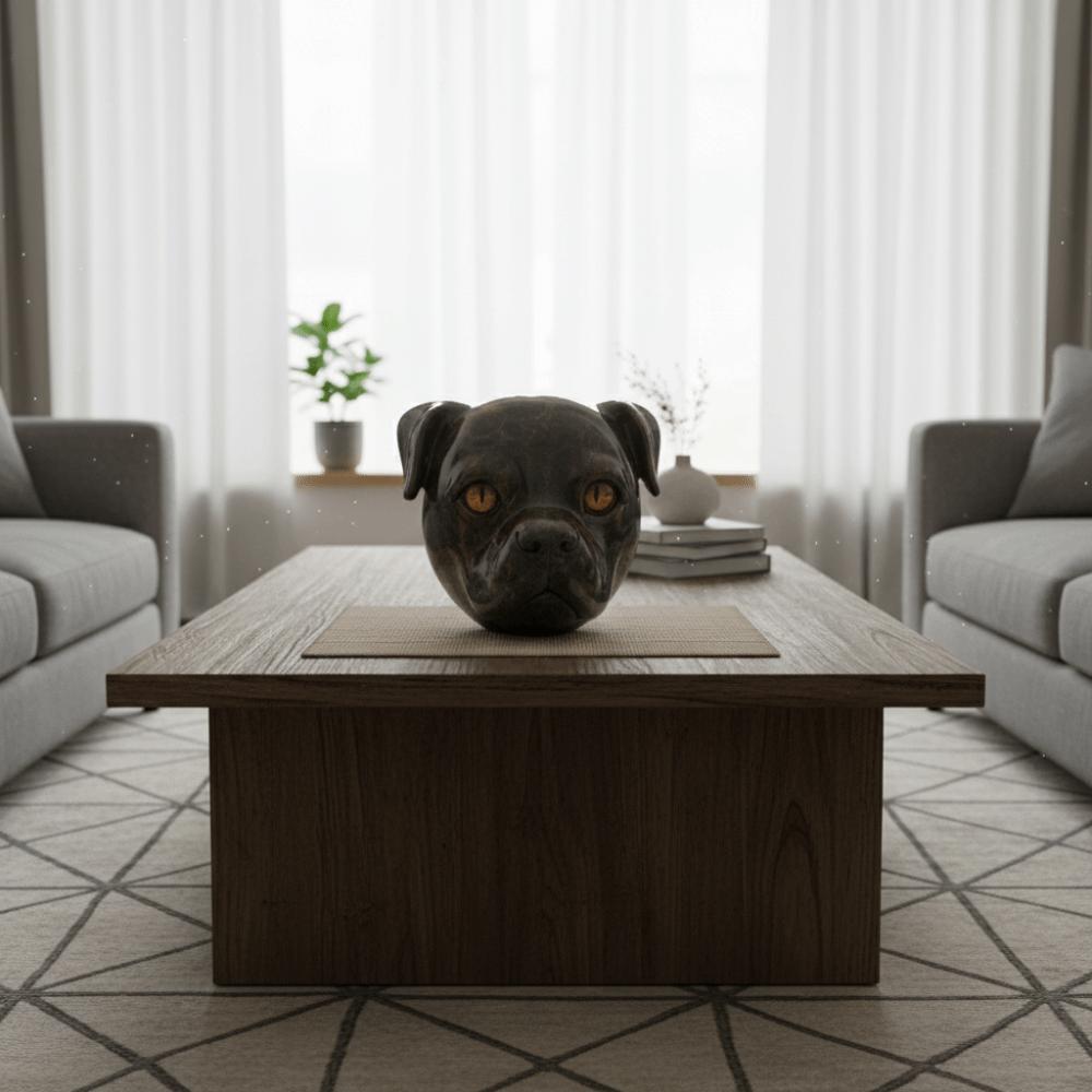 Hot Small Owl Sculpture Resin Luxury Dog Sculpture Marble Texture Home Ornament Gift