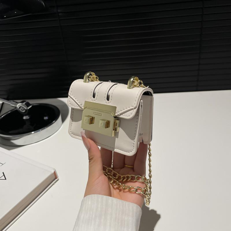Fashionable And Unique Mini Square Handbag Soft Pu Material With Trendy Stitching Ideal For Everyday Casual Looks In Multiple Shades