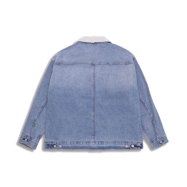 Levis Winter Warm Series Faux Shearling воротник с длинным рукавом куртка мужская куртка Floral-Blue 85242-0009