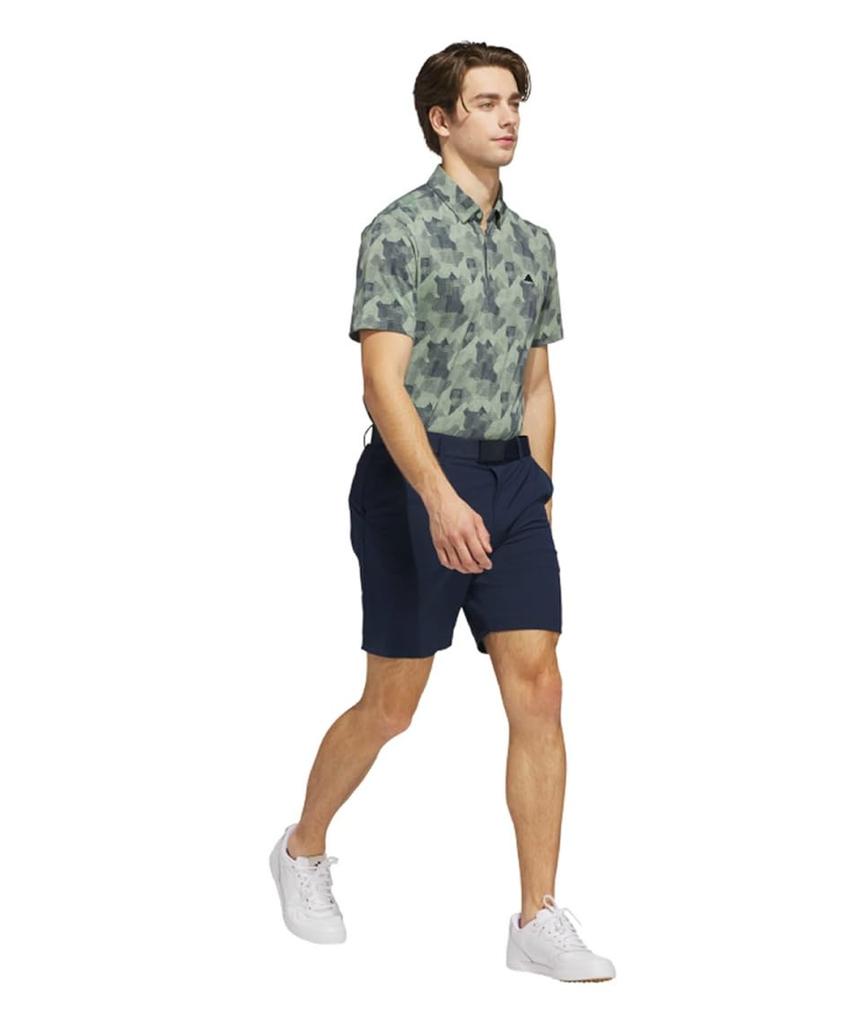 Футболка с коротким рукавом и градиентным графическим принтом Adidas Golf Beyond the Course для мужчин, темно-синяя/белая