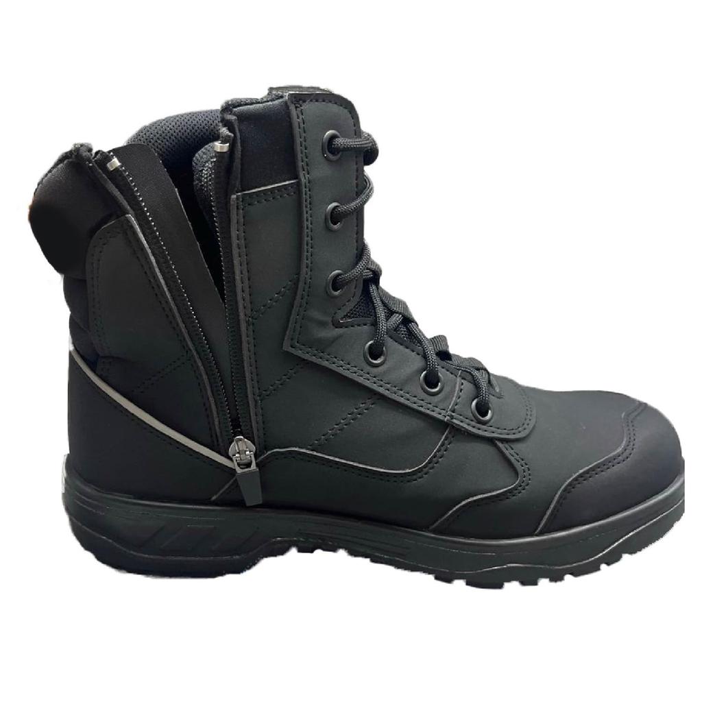 Рабочая обувь Fukuyama Rubber Captain Stag, профессиональные высокие защитные ботинки, черные, размер 25.0 см, 3E