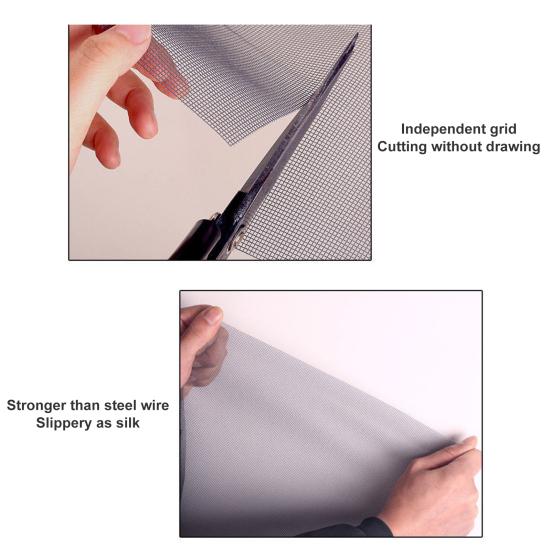 1 компл. самоклеящаяся оконная сетка, сильная липкость, антимоскитная оконная сетка, мелкая сетка, товары для дома