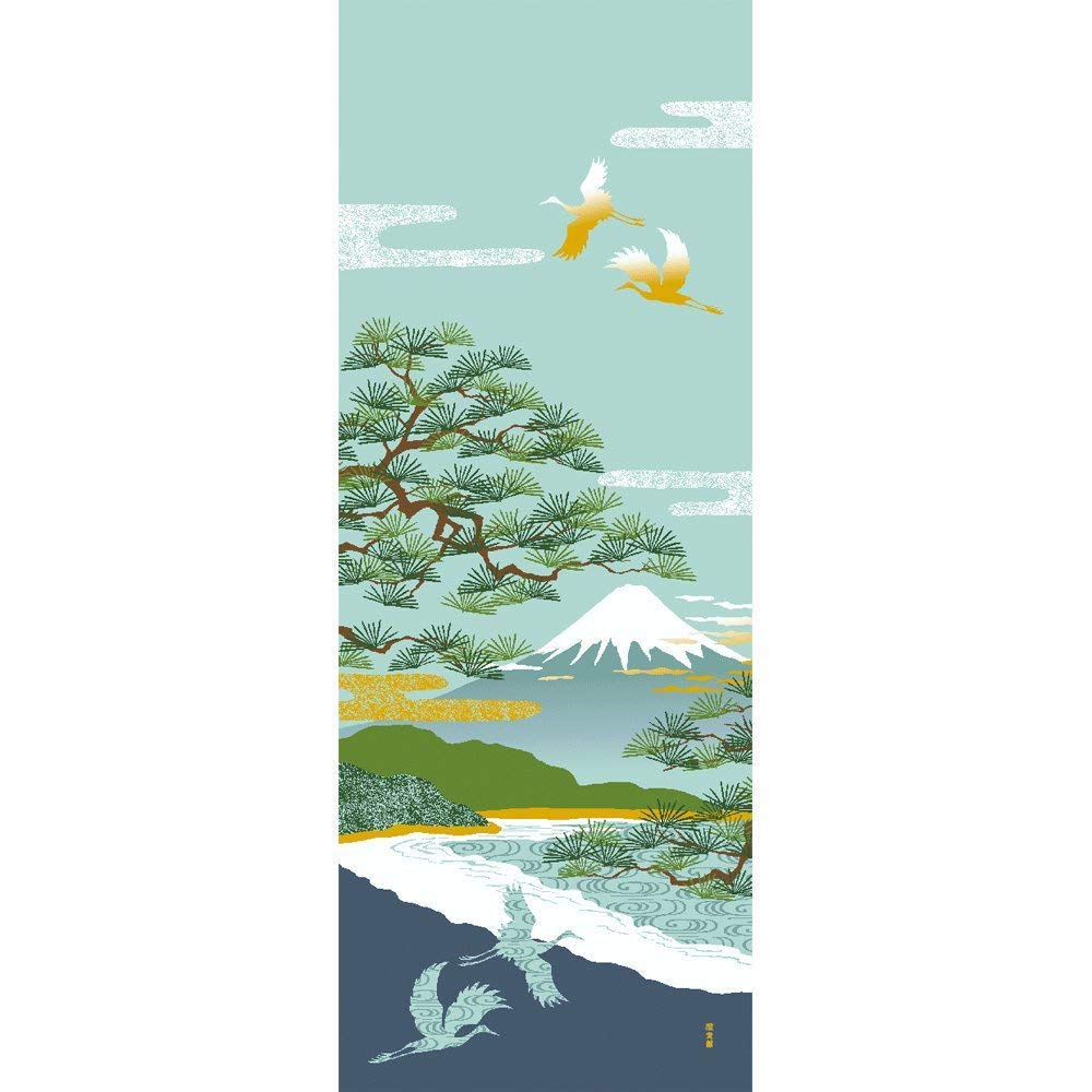 Hamamonyo Illustrated Hand Miho No Matsubara Landscape Towel