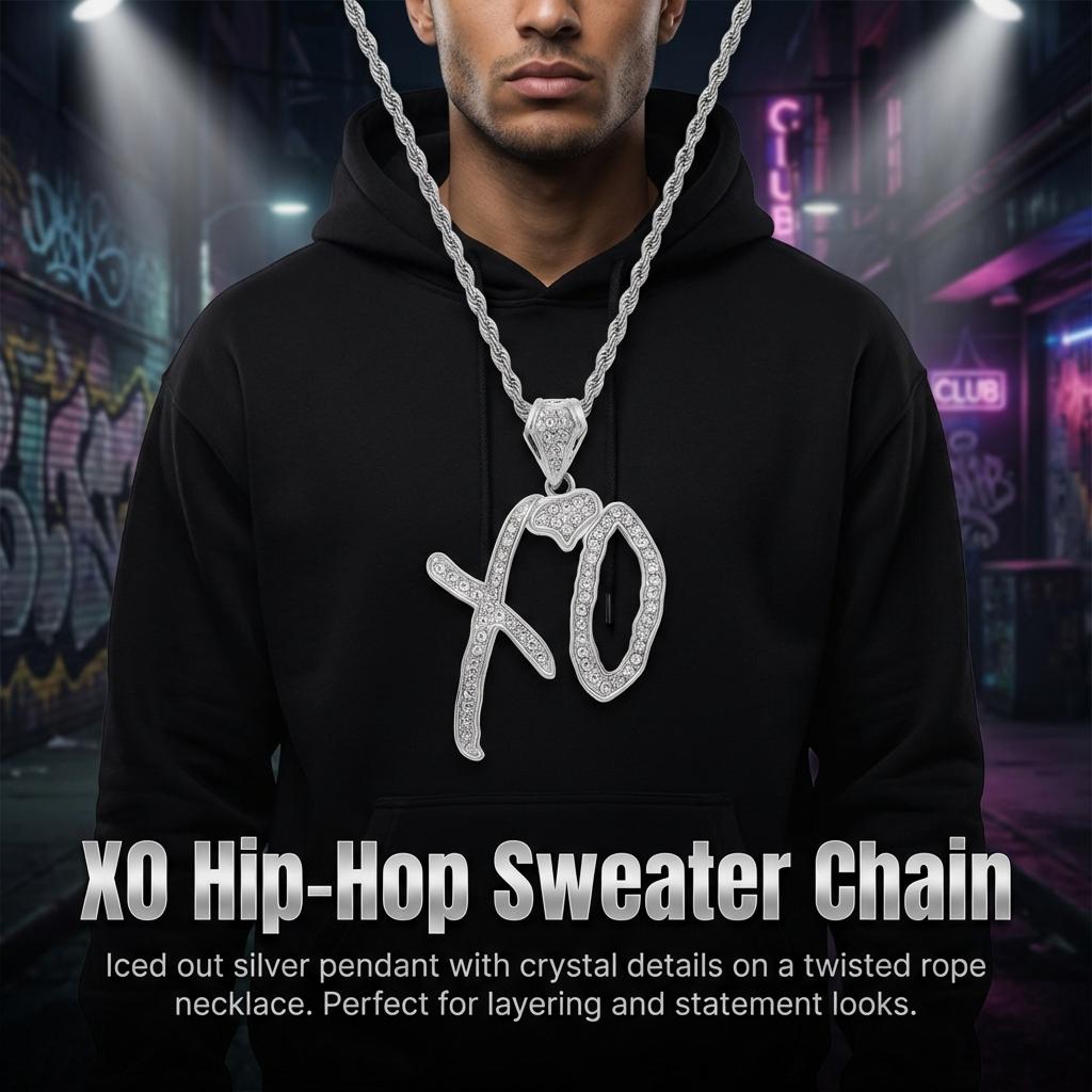 Pendant Necklace Unisex Hip-Hop Jewelry Alloy Chain for Daily Wear