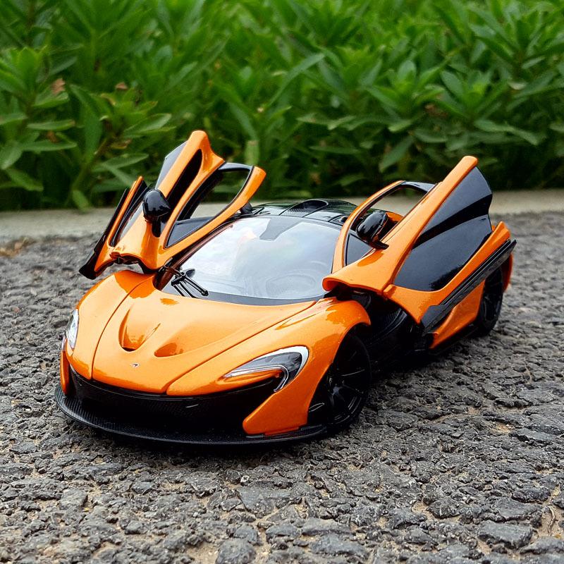 1:24 отлитых под давлением игрушечных легкосплавных автомобиля суперкара McLaren P1; Игрушечный транспорт Модель автомобиля Миниатюрная масштабная модель автомобиля Игрушки для детей