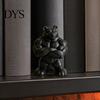 Статуэтка для рабочего стола, 3D-печатная статуэтка мускулистого медведя, матово-черный спортивный орнамент для офиса, высококачественная скульптура для тренировок, декор для книжной полки, спортзала,