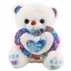 Heart Bear Plush Toy Love Stuffed Animal Pillow Sleep Pillow Plush Bear Doll  Room Decor
