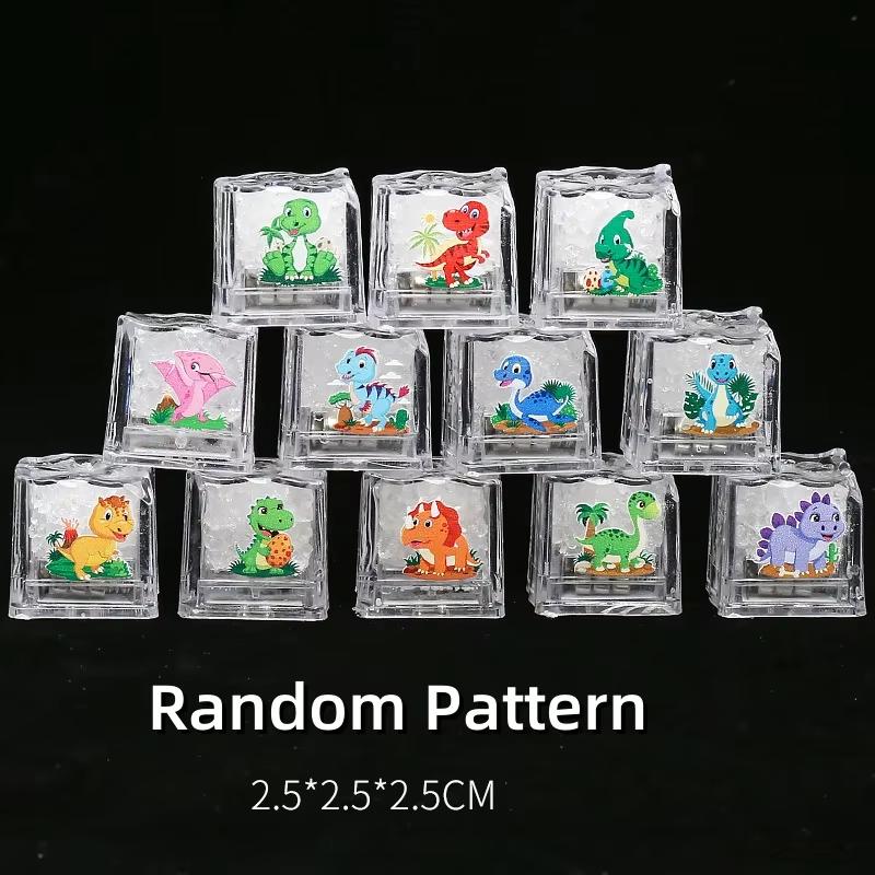 6 шт. Детские игрушки для ванны со светодиодной подсветкой, разноцветные водонепроницаемые светящиеся кубики льда для ванны, бассейна, подарок на день рождения, Рождество