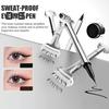 1 Set Lower Eyelash Stamp Eyeliner Kit Waterproof Smudge-Proof Sweat-proof Eyeliner Pen Long Lasting Bottom Lash Stamp Beginner Women Eyes Makeup