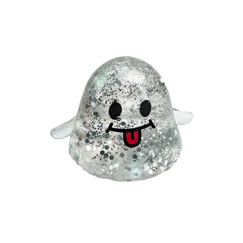 New explosion, Halloween large smiley face, ghost maltose pinch music, squeeze slow rebound decompression toy