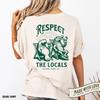 Everglades Florida Crocodile Manatee Shirt Respect The Locals Vintage T Shirt Gift Florida Lifestyle Everglades Funny Florida Tee Alligator