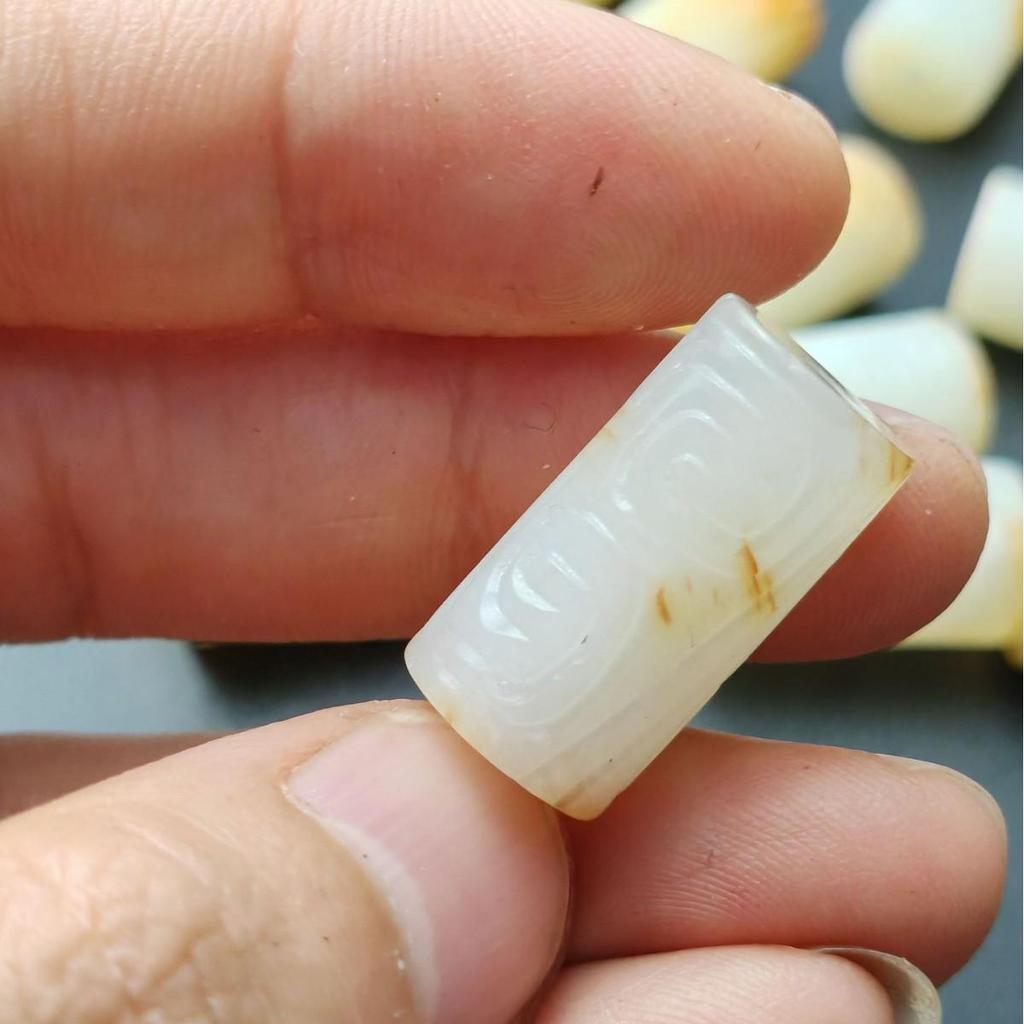 Натуральный Хэтяньский нефрит, квадратные цилиндрические бусины, 22 мм x 1,1 мм, DIY свободные аксессуары для нанизывания в старинном стиле