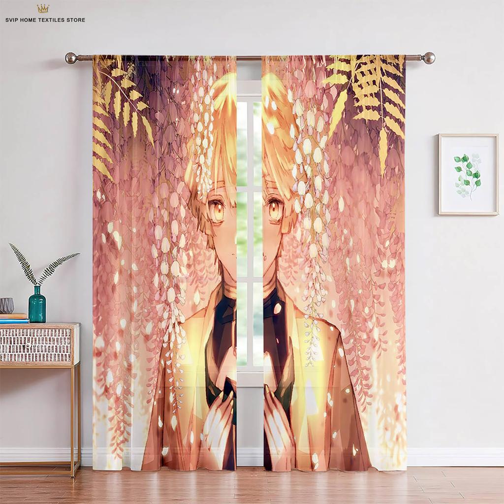 Шторы с принтом в виде горячих японских комиксов, подходят для спальни, общежития, гостиной, кабинета, декоративные шторы