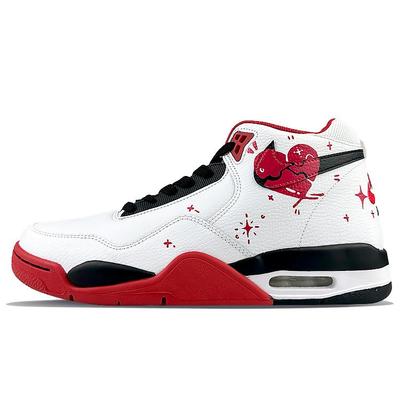 Flight Legacy Mid top Винтажные Баскетбольные Кроссовки Унисекс Черный Белый Красный BQ4212-100(Команда40-)