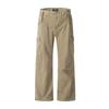 Mens Straight Leg Denim Pants Loose Fit Ripped Distressed Streetwear Casual Trousers All