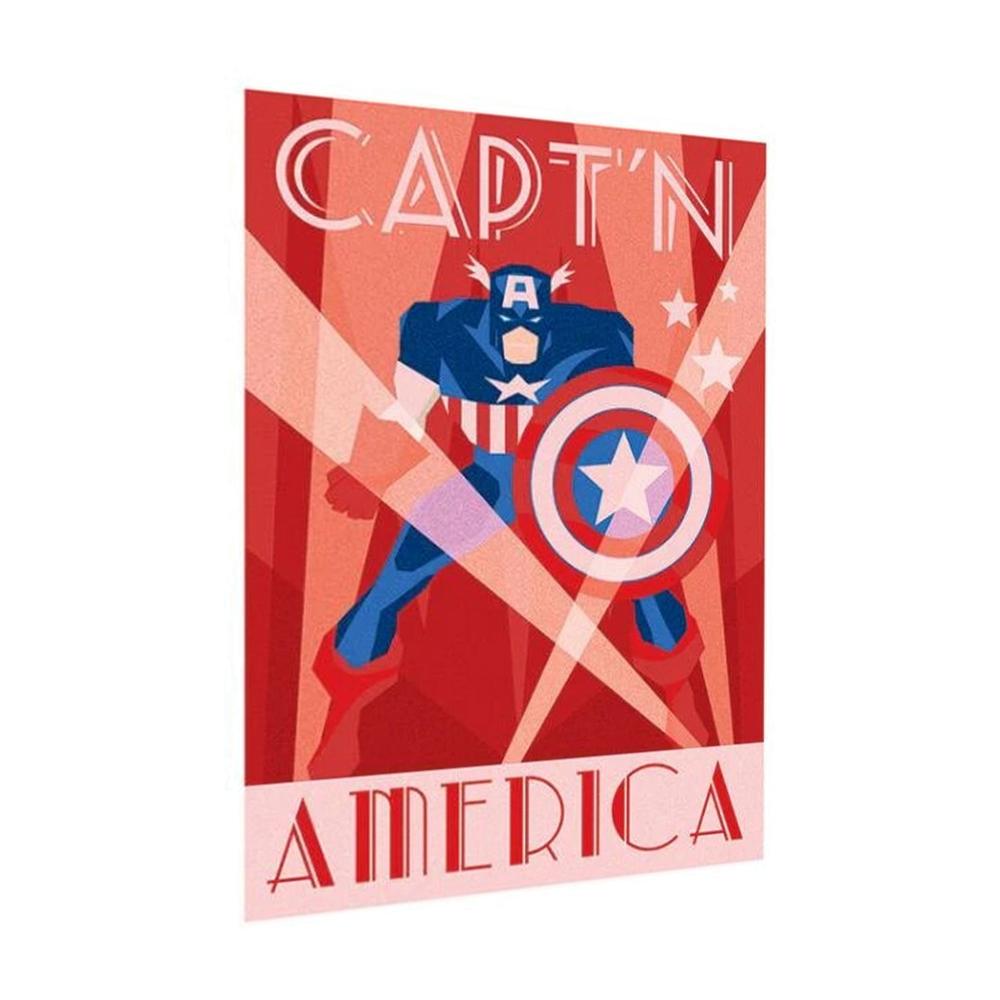 Captain America Logo Print