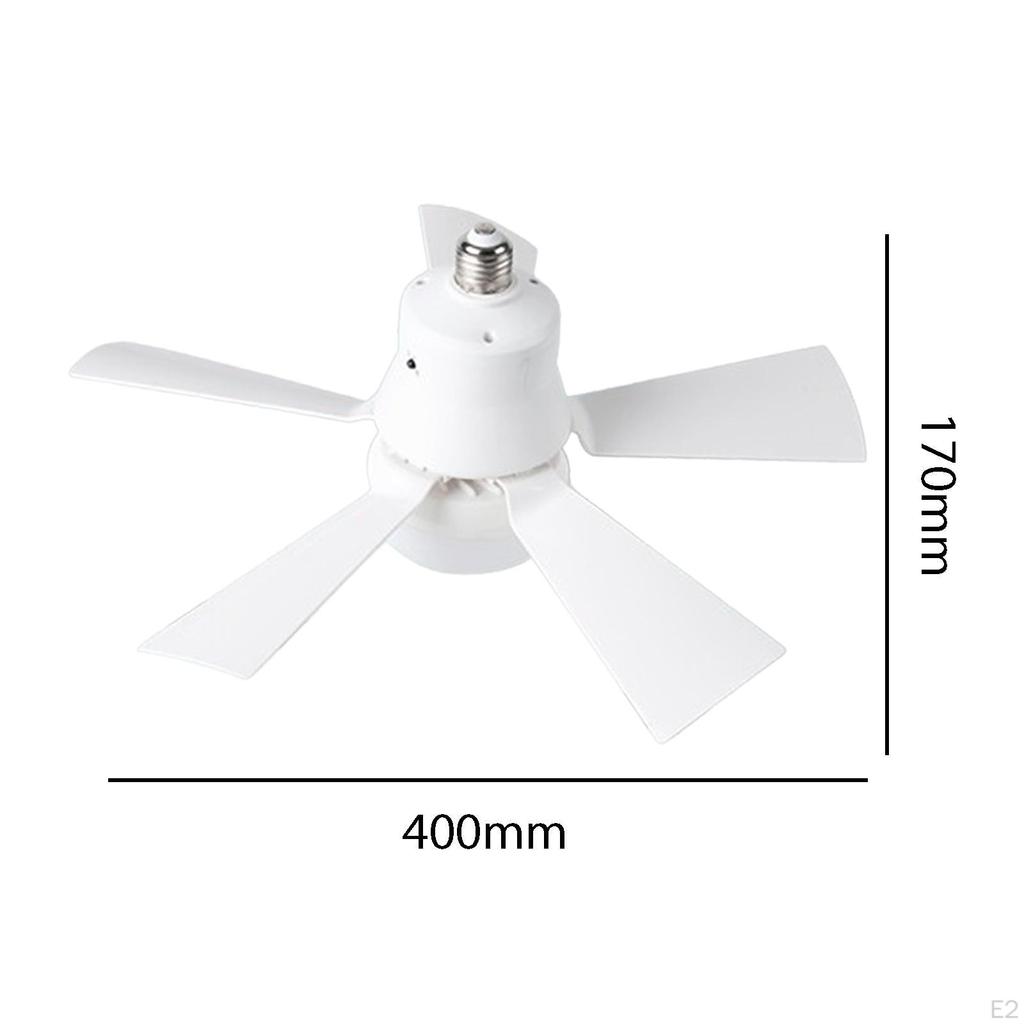 Ceiling Fan with Light 3 Gear Wind Speeds Socket Remotes Control for