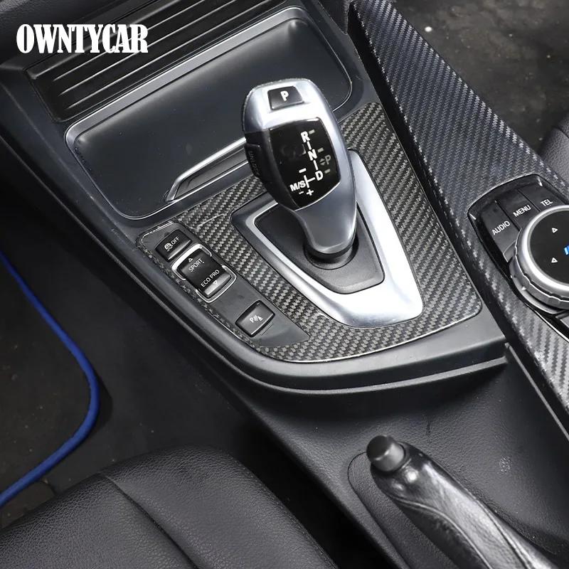 Для BMW 3 4 серии F30 F31 F32 F35 2013-2019 Накладки-наклейки Декоративная отделка Панели переключения передач Консоли Автомобиля из Настоящего Углеродного Волокна