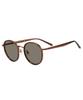 Zoff x UNITED ARROWS ZA251G01-43A1 Boston Sunglasses Brown Clear Colored Lenses Round Metal Frame UV Protection Unisex