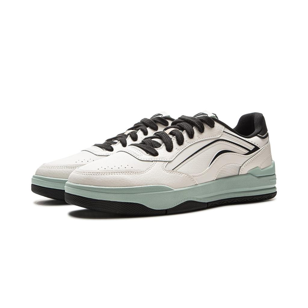 Li Ning Moon Glaze Нескользящие Амортизирующие Износостойкие Дышащие Низкие Скейтбордические Кроссовки Мужские Белый Черный AGCV333-2