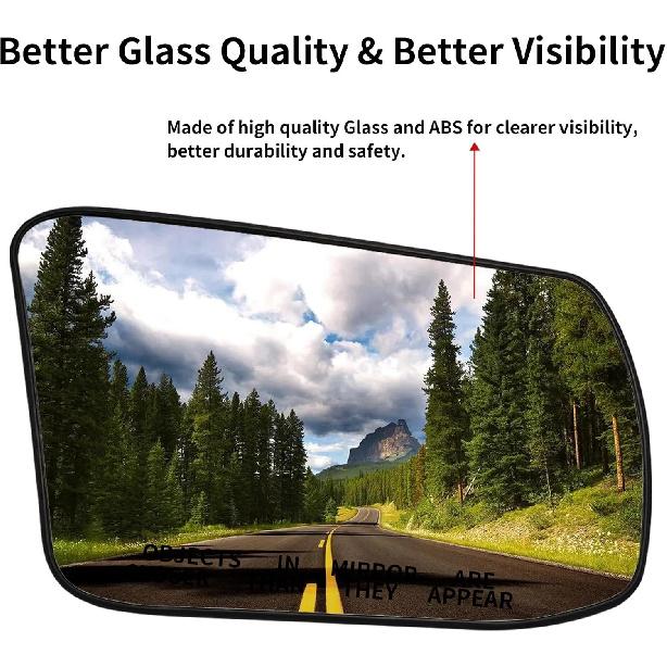 Замена зеркала со стороны пассажира для Nissan Altima 2013 2014 2015 2016 2017 2018 Sentra 2013 2014 2015 2016 2017 2018 - Зеркальное стекло с правой стороны,