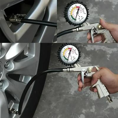 Манометр для шин автомобиля 220 PSI Высокоточный пистолет для измерения давления воздуха Монитор-тестер Воздушный компрессор Инструмент для ремонта шин грузовика, мотоцикла