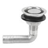 Marine Flush Mount Fuel Gas Tank Vent 316 Stainless Steel Vent Hose Fitting 90 Degrees  Connector 16mm