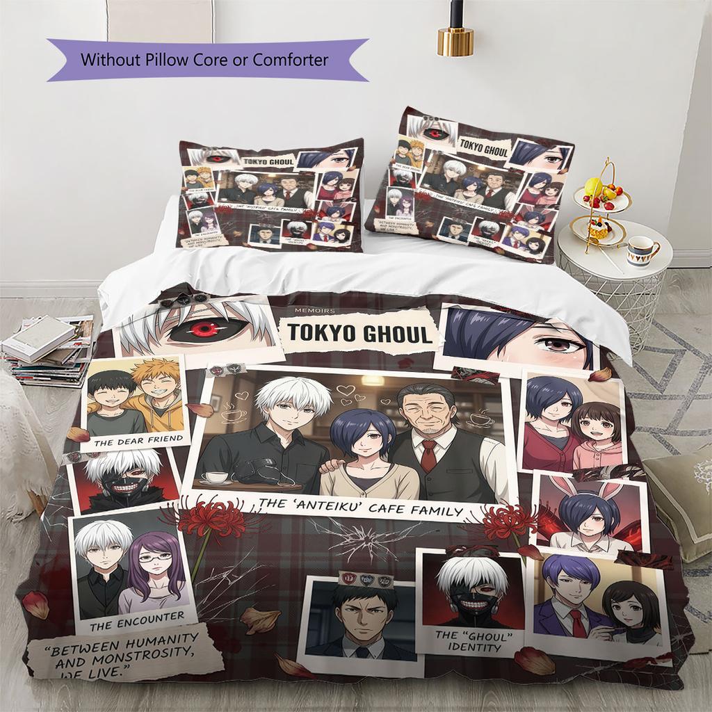 Tokyo Ghoul Постельное белье с пододеяльником Детский комплект постельного белья, Очень большой размер, Праздничный подарок, Доступны различные размеры -HE147
