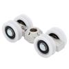 Sliding Door Roller Slider Overhead Door Rollers Bearings 4 Wheels Hanging Wheels for Furniture