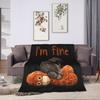 Baby Macaque Hugging Plush Cute Monkey Punch Blankets Flannel Portable Lightweight Throw Blanket for Bedding Couch Bedspread