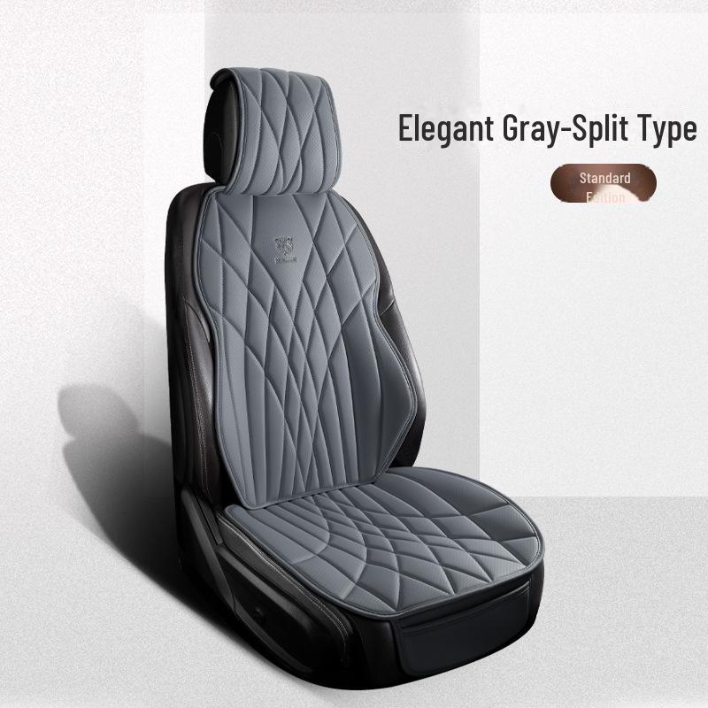 Универсальный комплект подушек для автомобильного сиденья из дышащей кожи наппа - 3 предмета, всесезонный, перфорированный, чехол для заднего сиденья, однокомпонентная подушка для маленького автомобиля