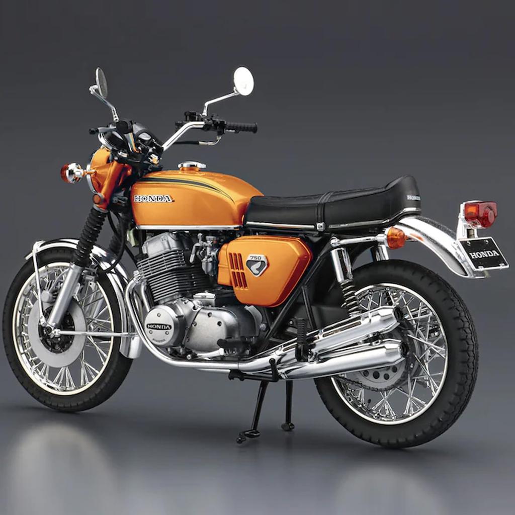 Aoshima Bunka Kyozai Серия Мотоциклы 00 Honda CB750 Dream CB750 FOUR Пластиковая Модель Kit Co., Ltd. 1/12 Нет. '69 (Конфетное золото)