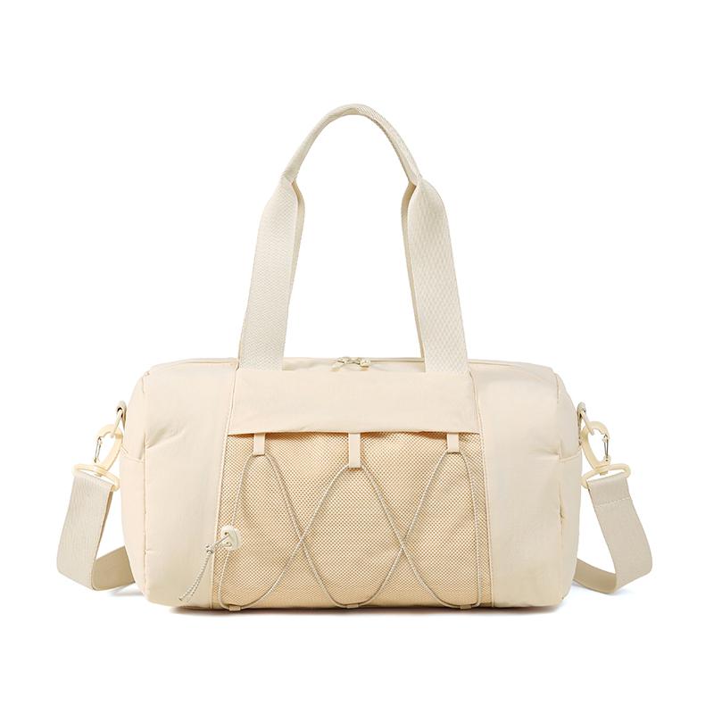 Luggage Bag Large Capacity Foldable Storage Bag Solid Color Water-Repellent Travel Bag