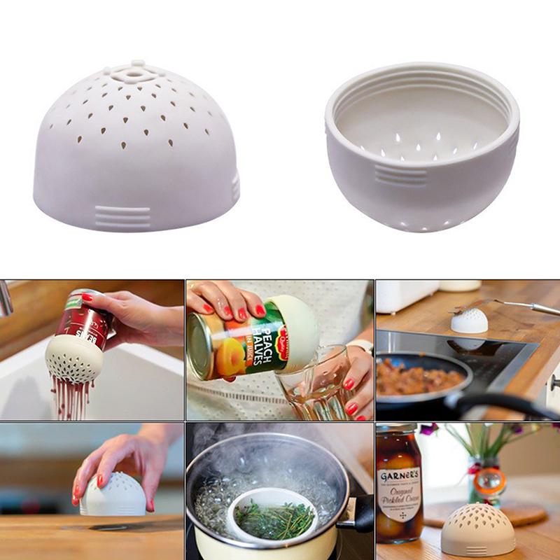 Food Grade Silicone Gel Filter Water Filter Cover Filter Funnel Multi-Use Mini Colander Food Mesh Can Drainer Kitchen Gadget