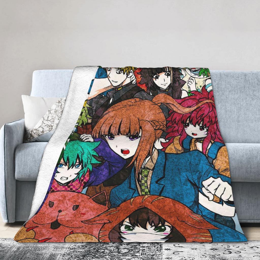 YTTD Аниме Шин Соу Идк Сара Одеяла Твоя очередь умирать Игра Пушистое Смешное Дышащее Плед для Дома Зима