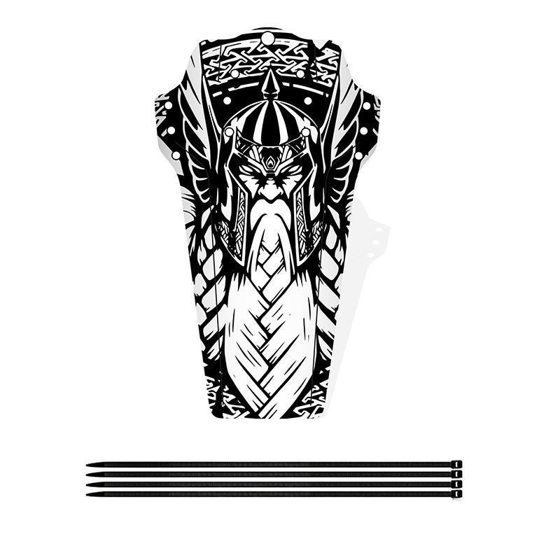 ENLEE Mountain Bike Fender, Carbon Fiber Grain Color DH Downhill Mountain Bike Saddle Universal Mud Removal Tile