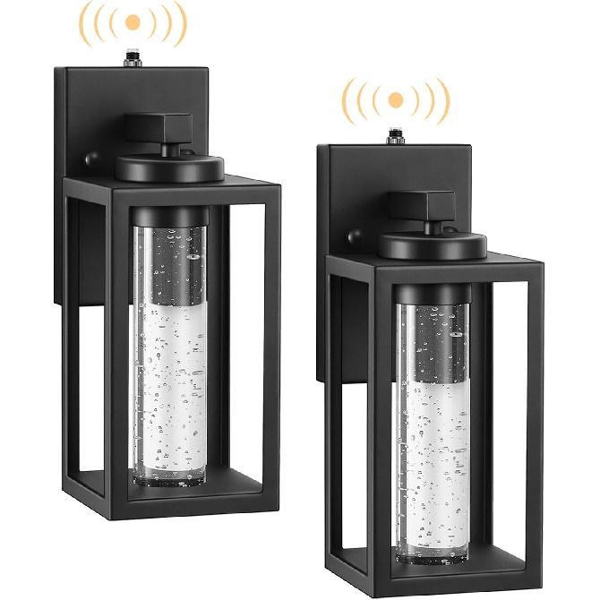 VIANIS 2 Pack Exterior Garage Lighting Fixtures Wall Mount, 100% Aluminum