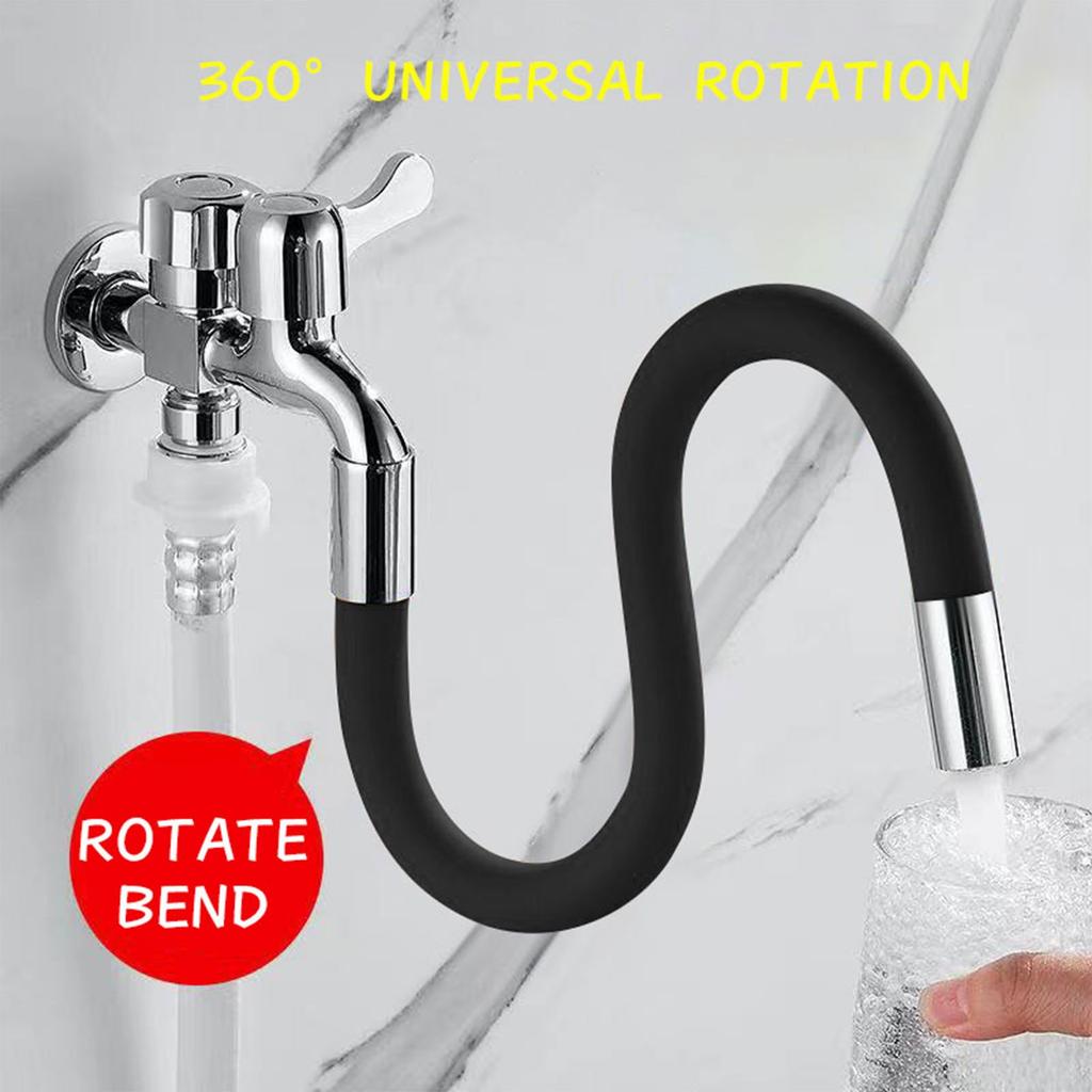 Household Flexible Water Tap Extender Universal Extension Tube 360° Bending Faucet Extender