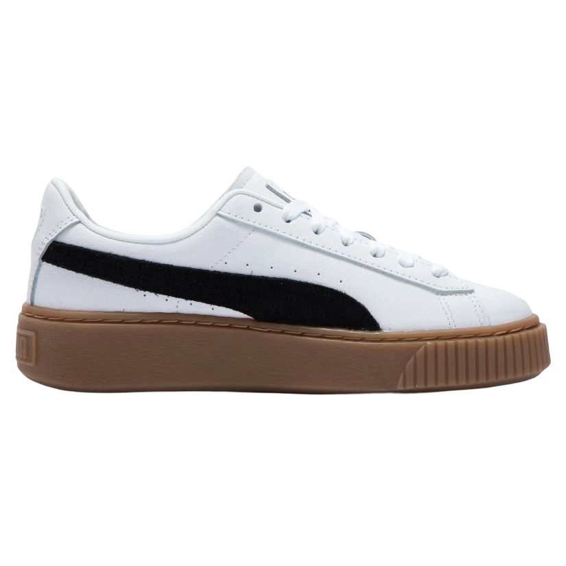 Puma Basket Platform L Retro Casual Sneakers Women Sneakers White 394369-01