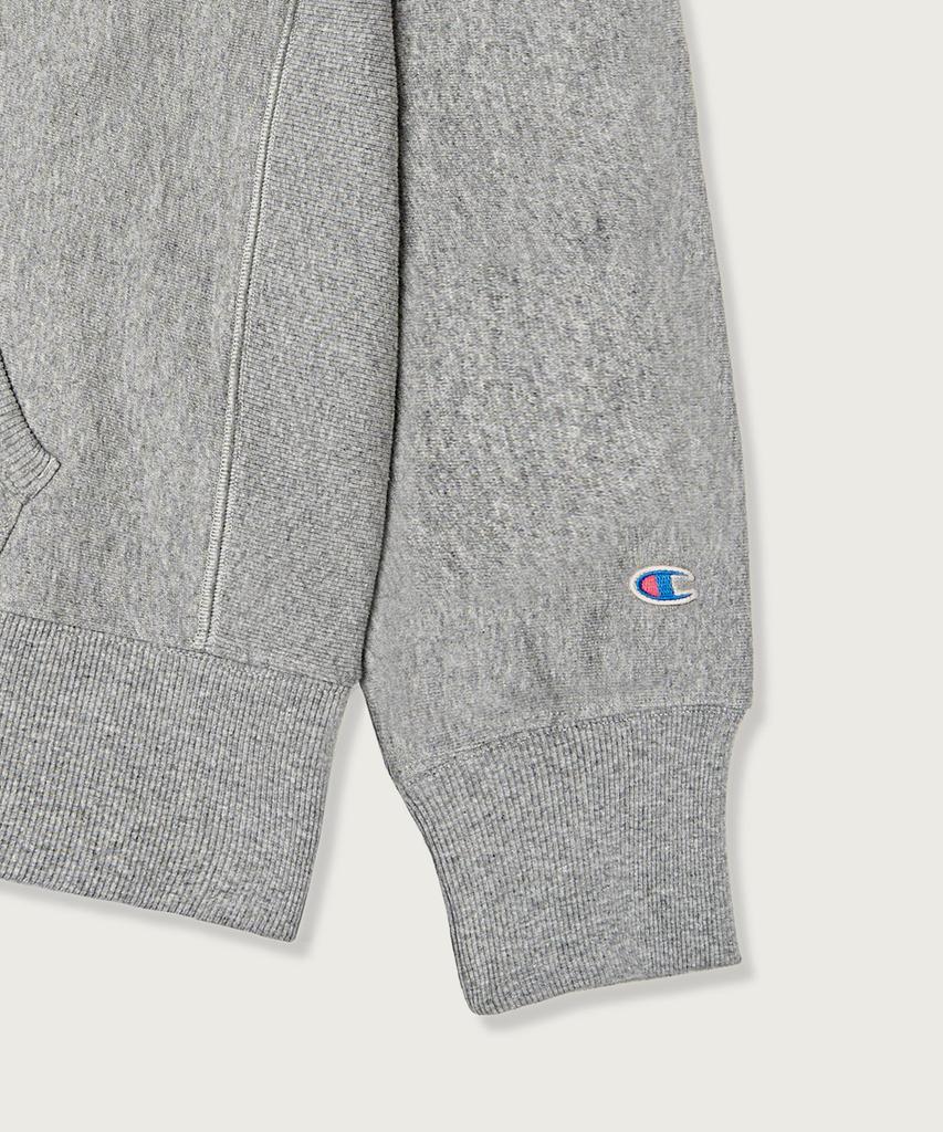 Champion Худи на молнии Heritage Reverse Weave Свободный крой Стирка Серый