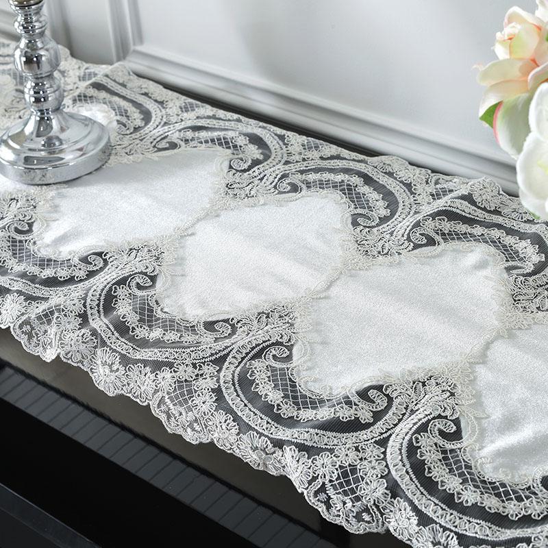 Чехол для пианино Белый Элегантный Золотой Бархатный Настольный Флаг Современная Пианино Ткань Дорожка Для Стола Вышитые Чехлы для пианино Европейская Кружевная Клавиатура