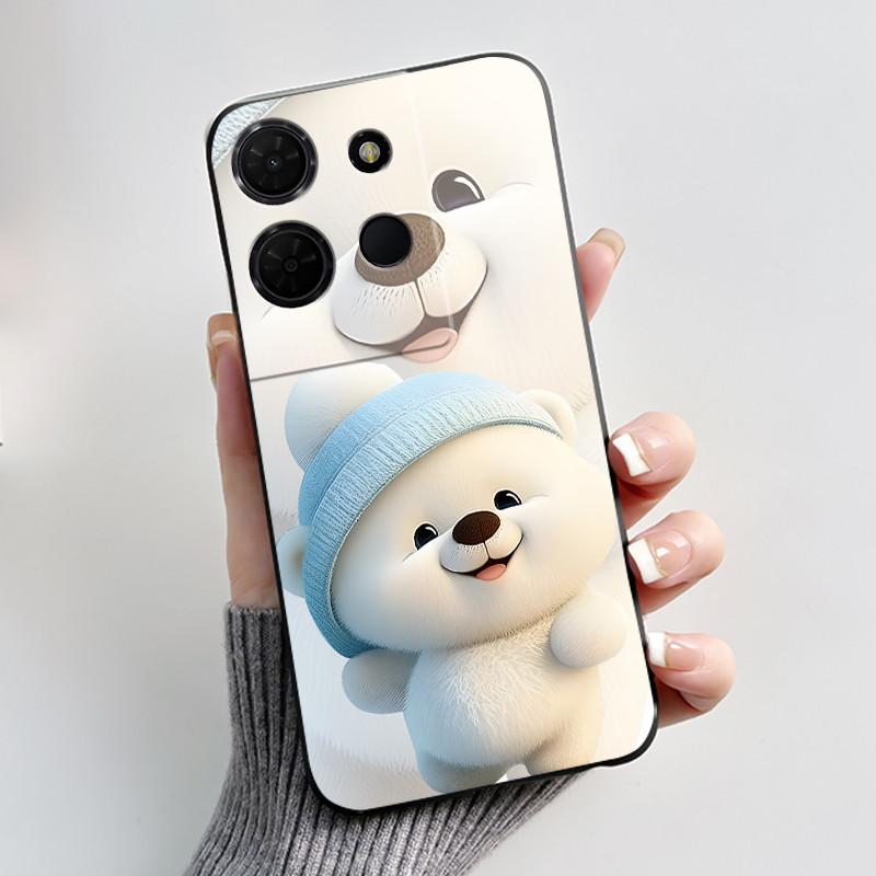 Shockproof Black Casing For TCL 503 Beautiful Aurora Snow Mountain Pattern Cover For K32 5G (T513W)/TCL K33 5G (T513Z) Soft Case